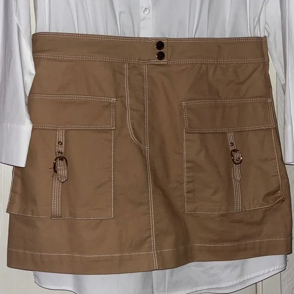 $548 OPULENT & CLASSY VERONICA BEARD Stylish Khaki Dress - investment - Size 12 - Picture 6 of 8